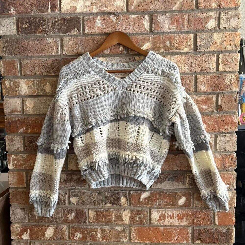 Salt-water Women's Grey and Silver Jumper
